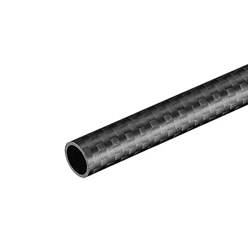 uxcell Carbon Fiber Round Tube 10x8x330mm 3K Roll Wrapped Matt Surface RC Air...