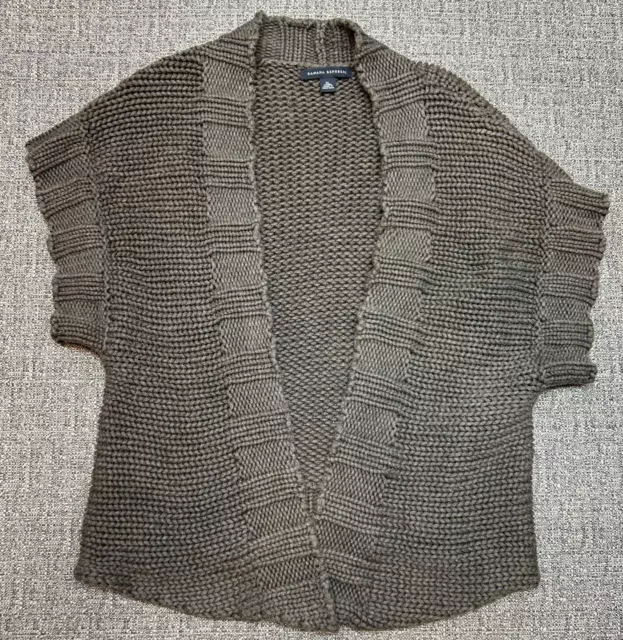 Banana Republic Cardigan Sweater XL Green 100% Cotton Open Front Casual