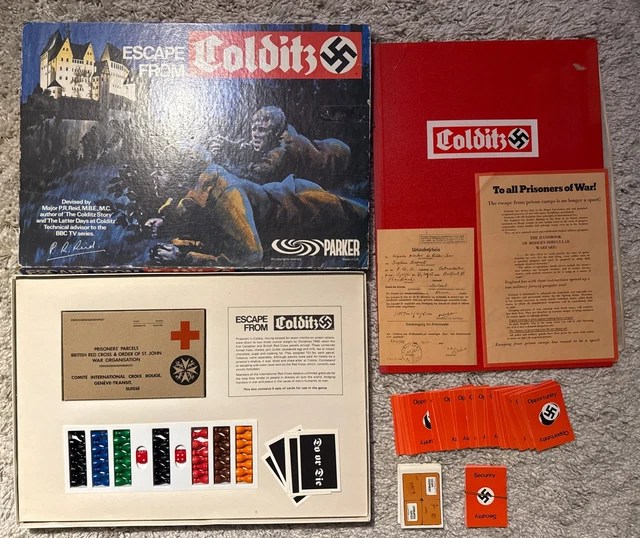 VINTAGE ESCAPE FROM Colditz Board Game By Parker Boxed Incomplete Made ...