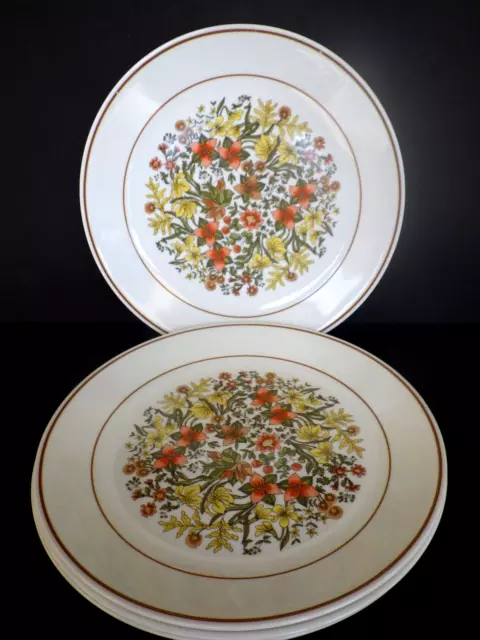 Vintage Corelle Indian Summer Dinner Plates 10 1/4" Set of 4