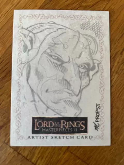 Topps The Lord of the Rings MP2 1/1 Sketch Card  Orc by Mark Propst