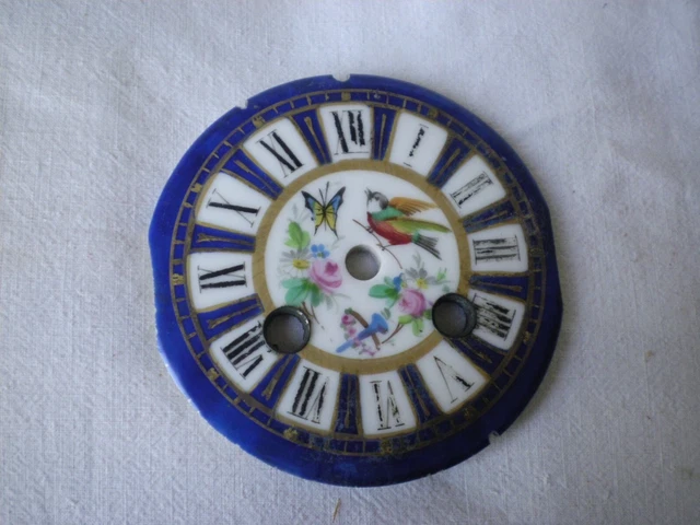 Cadran Horloge Alu Laqué Blanc – Ø 13 Cm – Pour Pendule Paris, Style Charles X/Brocot