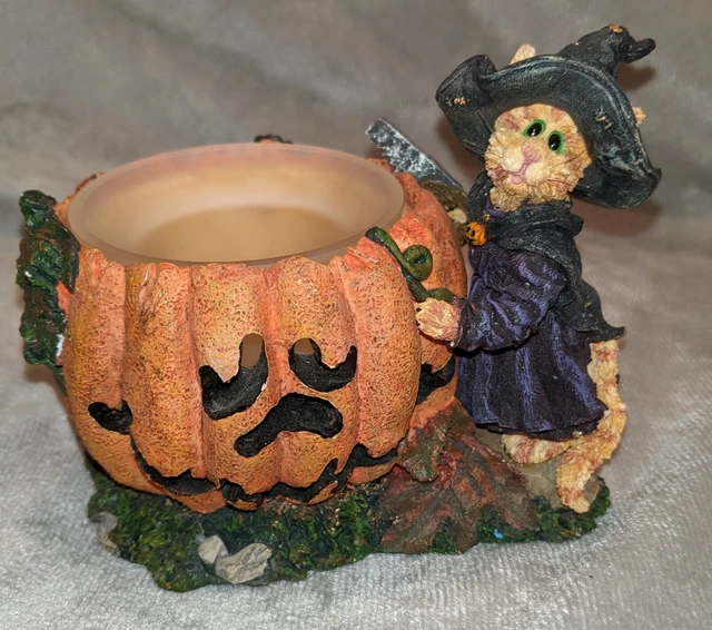 Boyds Bears Purrstone Sabrina Punkinpuss Spooky Creations Votive Candle Holder