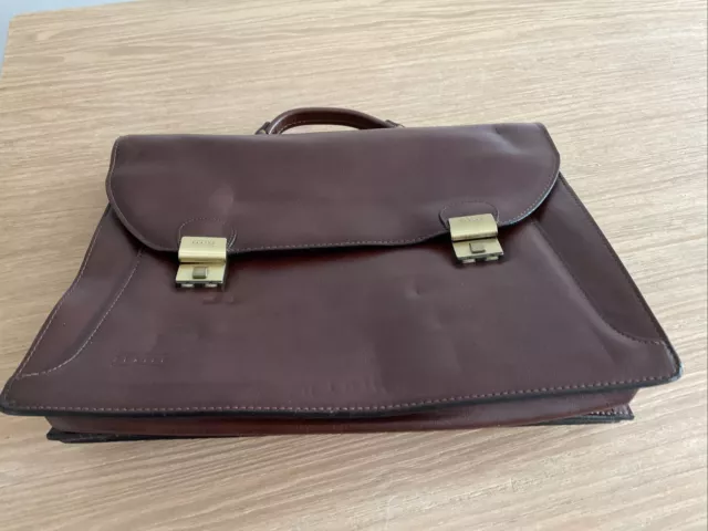 Aktentasche Business Tasche aus Leder In Braun von TEXIER