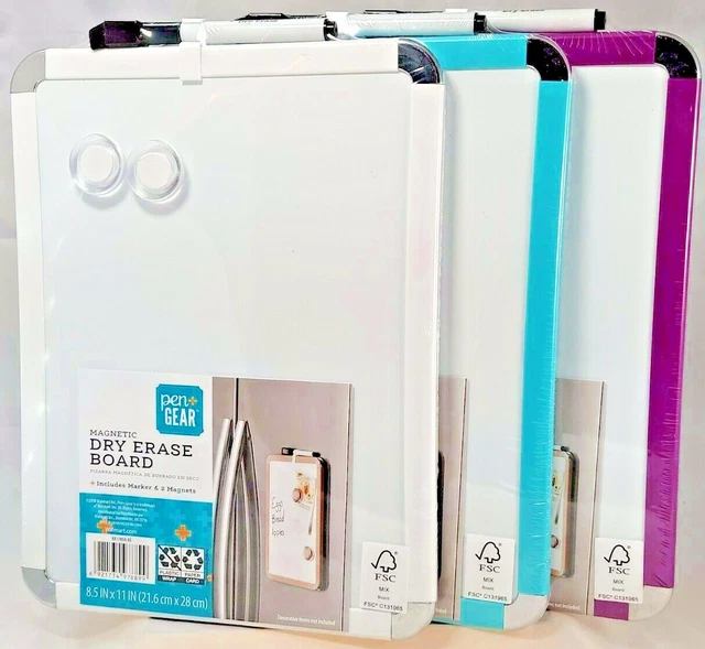 PEN+GEAR DRY Erase Board 8.5”x11” Marker 2 Purple OR