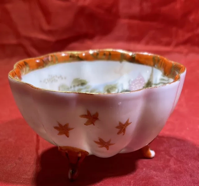 Hand Painted Gilded Porcelain Chinese Footed Cup 2