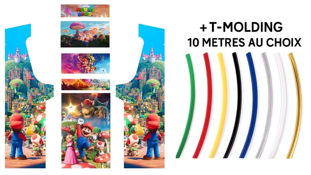 Pack Stickers Mario Bros – Déco Pour Borne D'Arcade MAME (Univers Nintendo)
