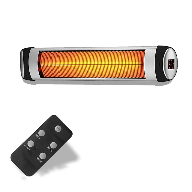 Heizstrahler Wärmestrahler Infrarotstrahler mit Fernbedienung 3 Stufen max.2500W
