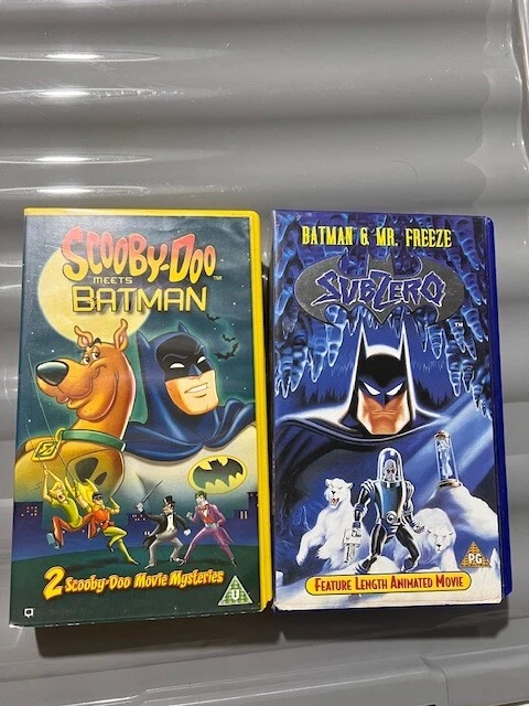 BATMAN VHS BUNDLE- Batman & Mr. Freeze Subzero and Scooby Doo Meets