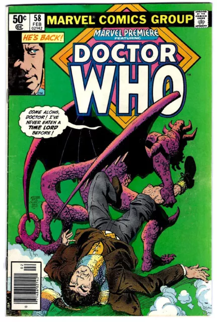 Marvel Premiere Featuring DOCTOR WHO #58 in VG/FN a 1981 Marvel comic Tom Baker