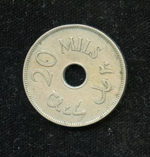 Palestine 1927 20 Mils High Grade Circulated Coin  As Shown