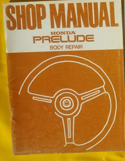 Werkstatthandbuch Karosserie / shop manual Body works Honda Prelude 1979