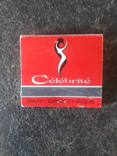 Celebrite Bar Discoteque Montreal Quebec Matchbook Cover 2