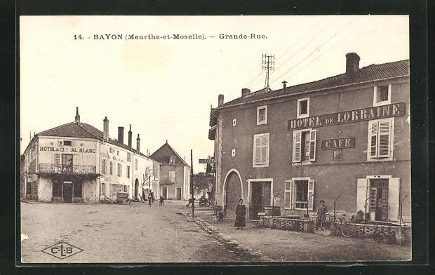 1929 CPA Bayon, Grande Rue