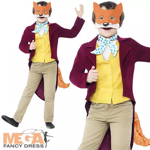 Fantastic Mr Fox Boys Roald Dahl  Fancy Dress Book Character Childs Kids Costume