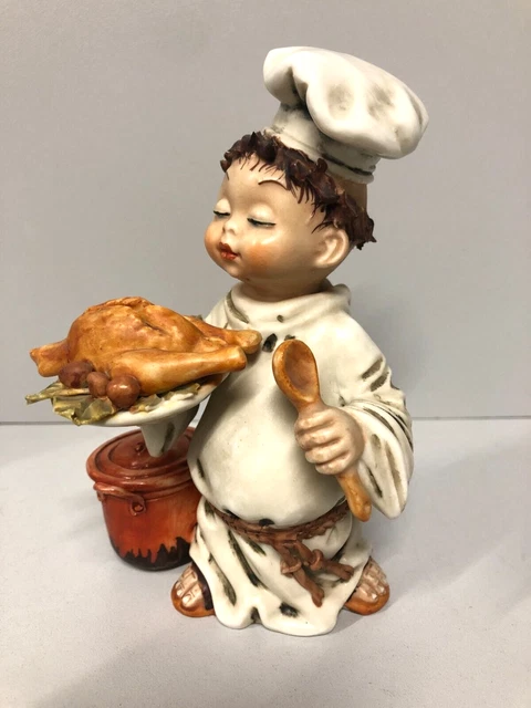 Figura In Miniatura Chef Cuoco Per Casa Delle Bambole | Scala 1:24 | Alto 2,5 Pollici
