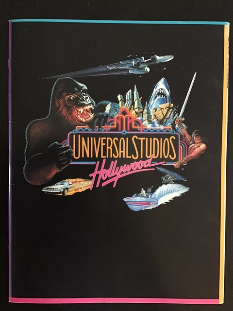 Universal Studios Hollywood 1990 Souvenir Guide Book - Vintage!