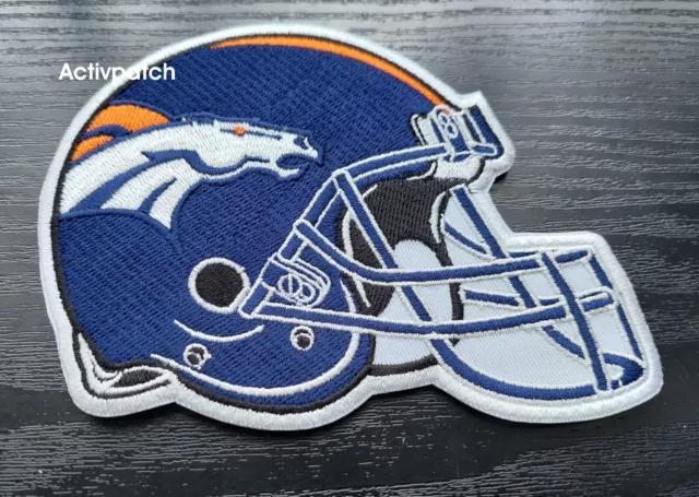 Denver Broncos Helmet Logo Patch NFL Football USA Sports Superbowl Emblem Jersey