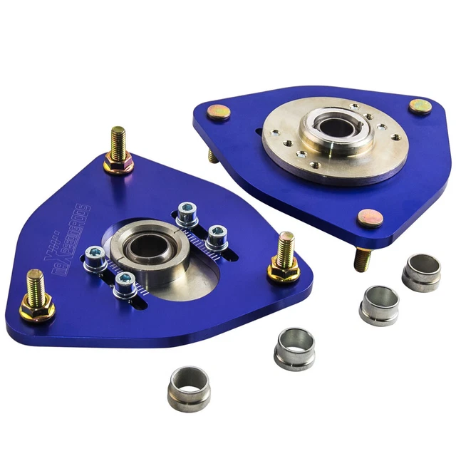 2 cuscinetti a cupola per Subaru Impreza WRX 02 - 07 piastre Camber cuscinetti a molla blu