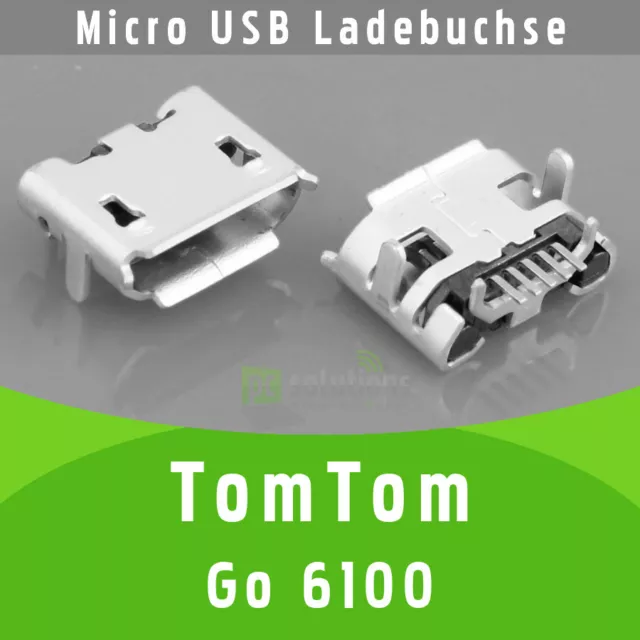 ✓ TOMTOM GO 6100 Micro USB Charging Female DC Female Power Socket