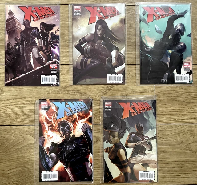 X-Men: Die By The Sword #1 #2 #3 #4 #5 Marvel Comics Complete Series Nm