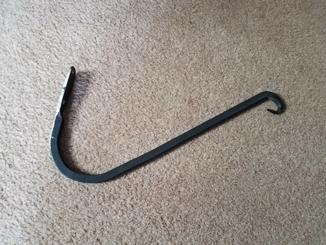Black Strong Wrought Iron Hook for Indoor or Outdoor  Plants BirdFeeders 3