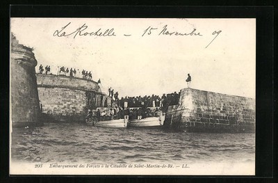 CPA Saint-Martin Embarquement des Forcats pour la Guyane Jura 1913 