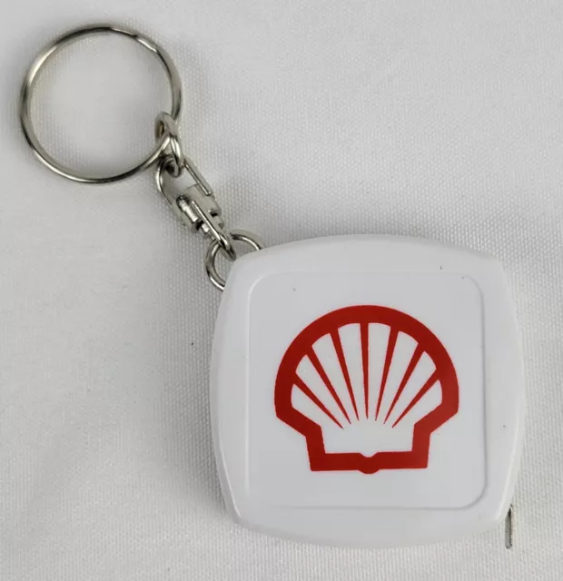 Vintage Shell Gas Oil Advertising Tape Measure Keychain NOS