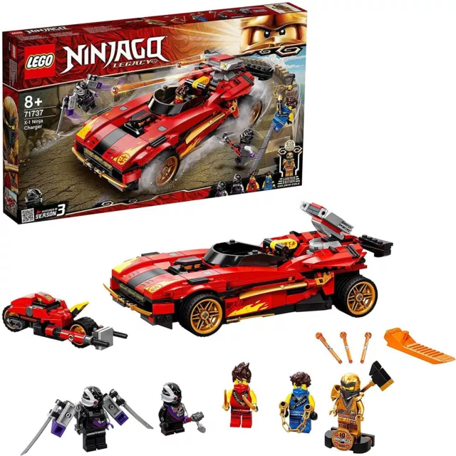 LEGO ninjago Die Ladegerät Ninja X-1 71737 / Kind Junge Spiele Spiel Neu