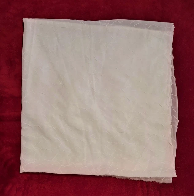 "Vintage Style" "WHITE LACE CURTAIN DRAPE FABRIC" "Sheer, Fine" "1.920mx1.000m"