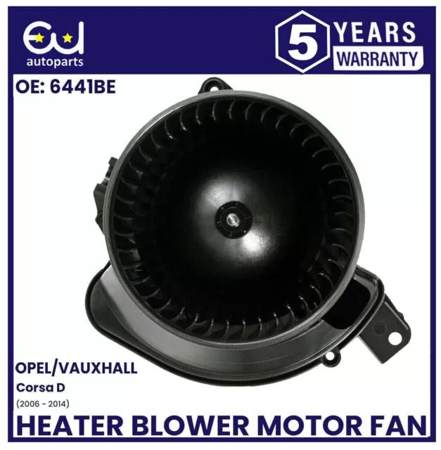 Heater Blower Motor Fan For Vauxhall Corsa D Mk3 06-14 Corsa E Mk4 14-20 Adam 3