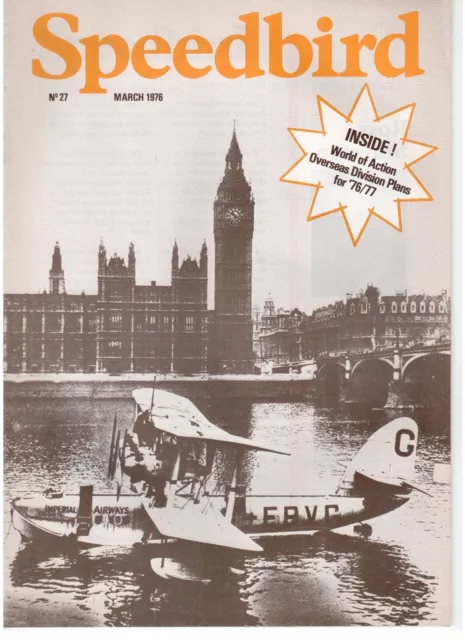 British Airways Speedbird Staff Magazine March 1976 Ba