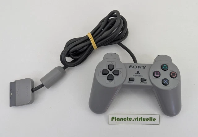 Manette Transparente Officielle Sony PlayStation 1 (PS1) - Avec Fil, Occasion, Fonctionnelle