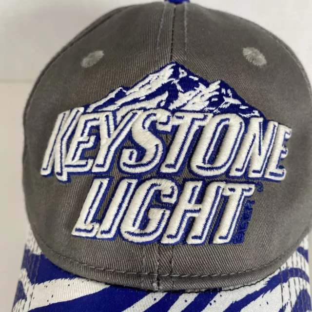 Keystone Light Cap Hat Always Smooth Adjustable Striped Beer by Vision Concepts