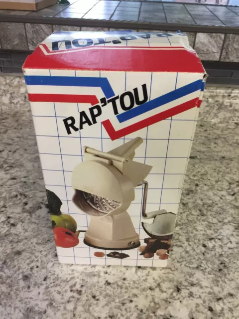 VINTAGE RAP'TOU FOOD SHREDDER , SLICER & GRATER , MADE IN FRANCE ( new ) D