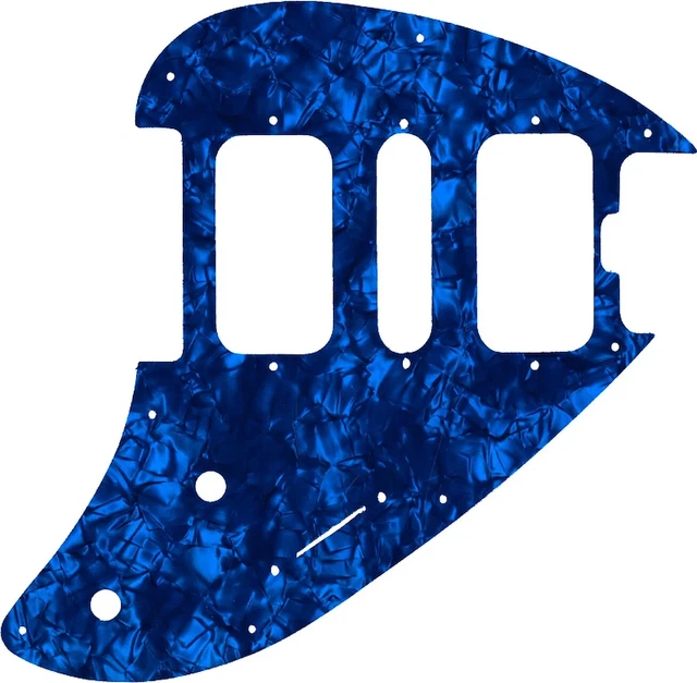 WD Custom Pickguard For Music Man Silhouette #28DBP Dark Blue Pearl/Black/Whi...