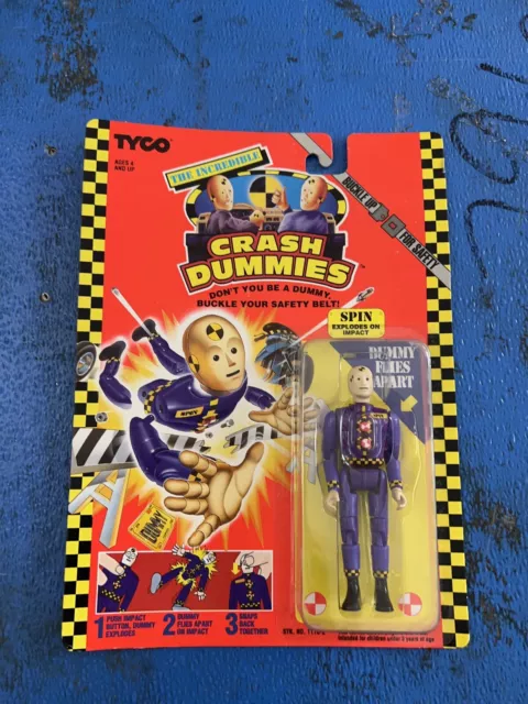 Vintage 1991 Tyco Incredible Crash Dummies Spin Dummy Action Figure