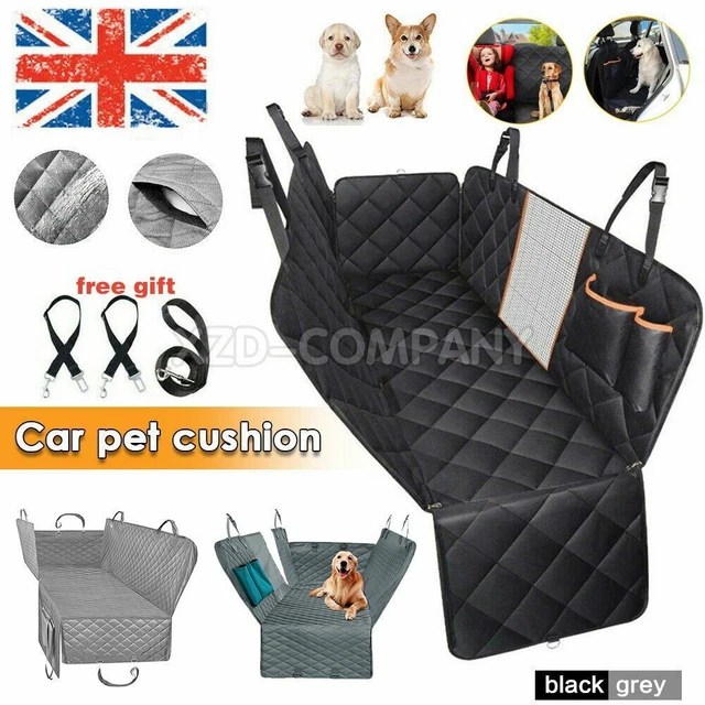 Waterproof Car Rear Back Seat Cover Pet Dog Protector Hammock Mat Grey/Black UK