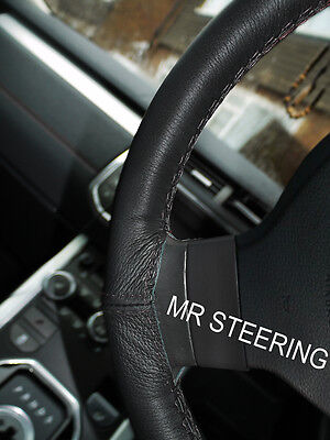 Fits Suzuki Alto 2004+ True Leather Steering Wheel Cover Double Black Stitching