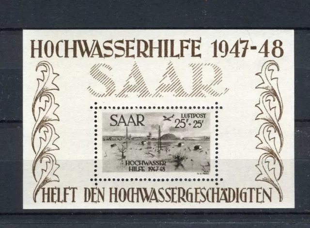 Saarland Block 2 Hochwasserhilfe postfrisch (T377)