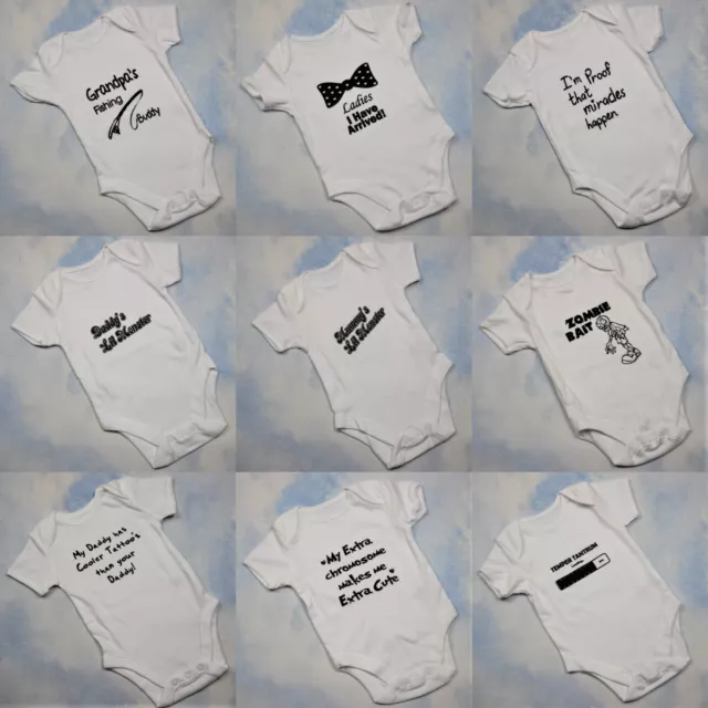 CUTE genuine Babygrow Novelty Baby shower Vest Present Funny Gift