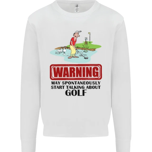 Maggio Start Talking About Golf Divertente Golf Bambini Felpa Maglione