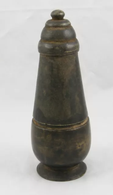 Antique Betel Nut Lime Container - Solid Bronze - Cambodia - 19th Century