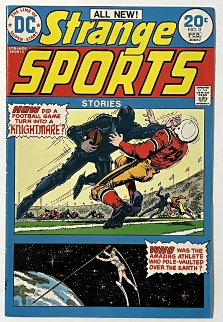 STRANGE SPORTS STORIES 3 - DC Comics 1974 - Bronze Age Sports Comic - Football