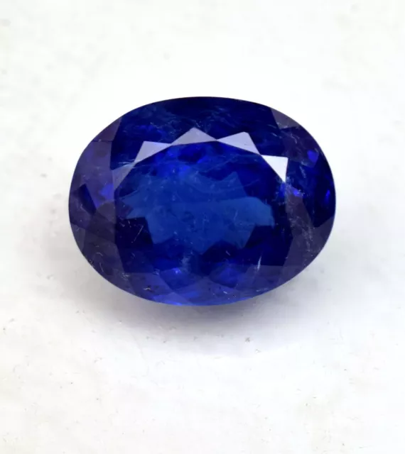 Naturel Haut Bleu AAA Couleur Certifié Tanzanite Coupe Ovale 12.15 CT Desseré