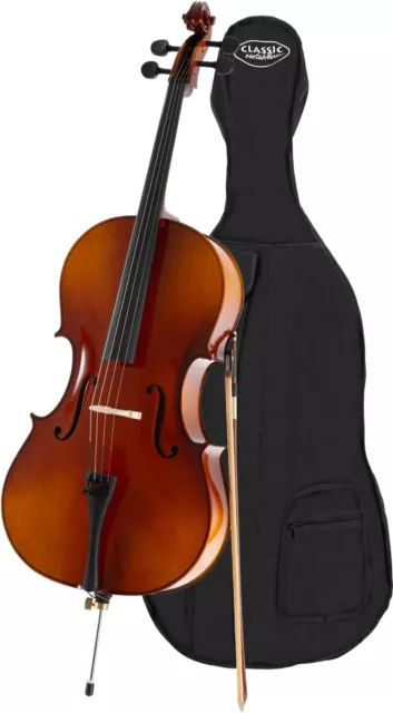 Cello Set 3/4 inkl. Tasche Bogen handgearbeitet Garnitur vom Fachhandel