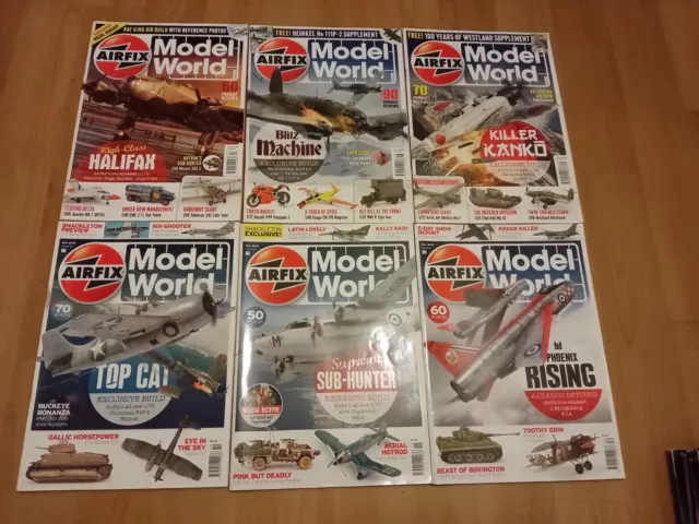 Airfix Model World Magazine Bundle X6 Magazines From 2015