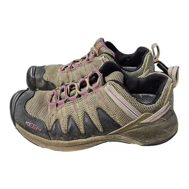 KEEN DRY WATERPROOF Hiking Trail Shoe Brown And Purple Size 8 $30.00 ...