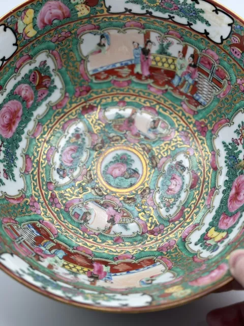 Large Made in Hong Kong Rose medallion bowl