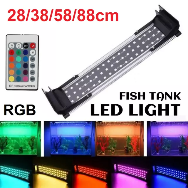 Aquarium Light Lighting Full Spectrum Aqua Plant Fish Tank Bar LED Lamp RGB